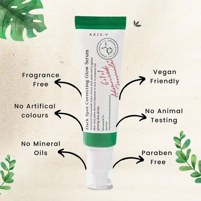 AXIS-Y סרום הבהרה לכתמים כהים עם 5% ניאצינמיד – סרום קוריאני טבעוני