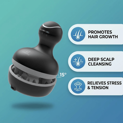 COMFIER Electric Scalp Massager, Waterproof Head Massager with Mutlti - Modes Vibration, Handheld Portable Head Scratcher for Hair Growth, Dog Cat Massager for Deep Clean and Stress Relax - glow82