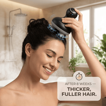 COMFIER Electric Scalp Massager, Waterproof Head Massager with Mutlti - Modes Vibration, Handheld Portable Head Scratcher for Hair Growth, Dog Cat Massager for Deep Clean and Stress Relax - glow82