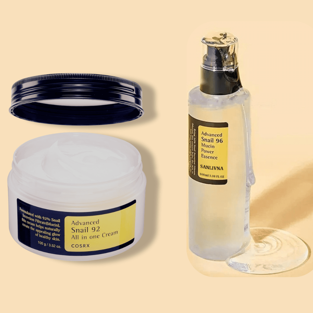 COSRX Anti - Aging Set: Serum + Cream with Korean Snail Mucin - glow82