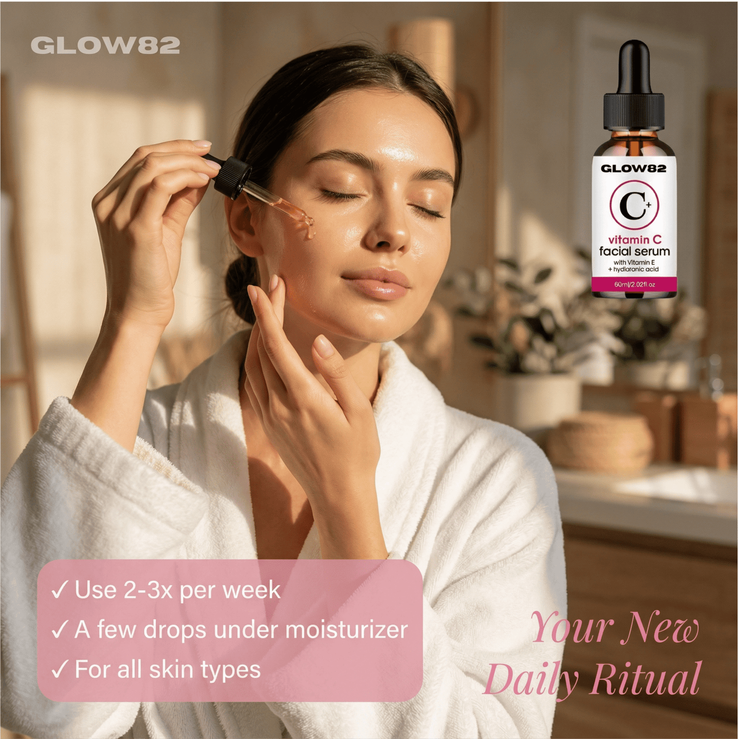 Glow82 Vitamin C Super Serum 5 - in - 1 Brightening Formula - glow82