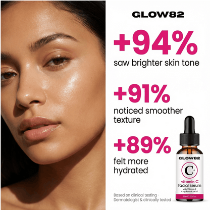 Glow82 Vitamin C Super Serum 5 - in - 1 Brightening Formula - glow82