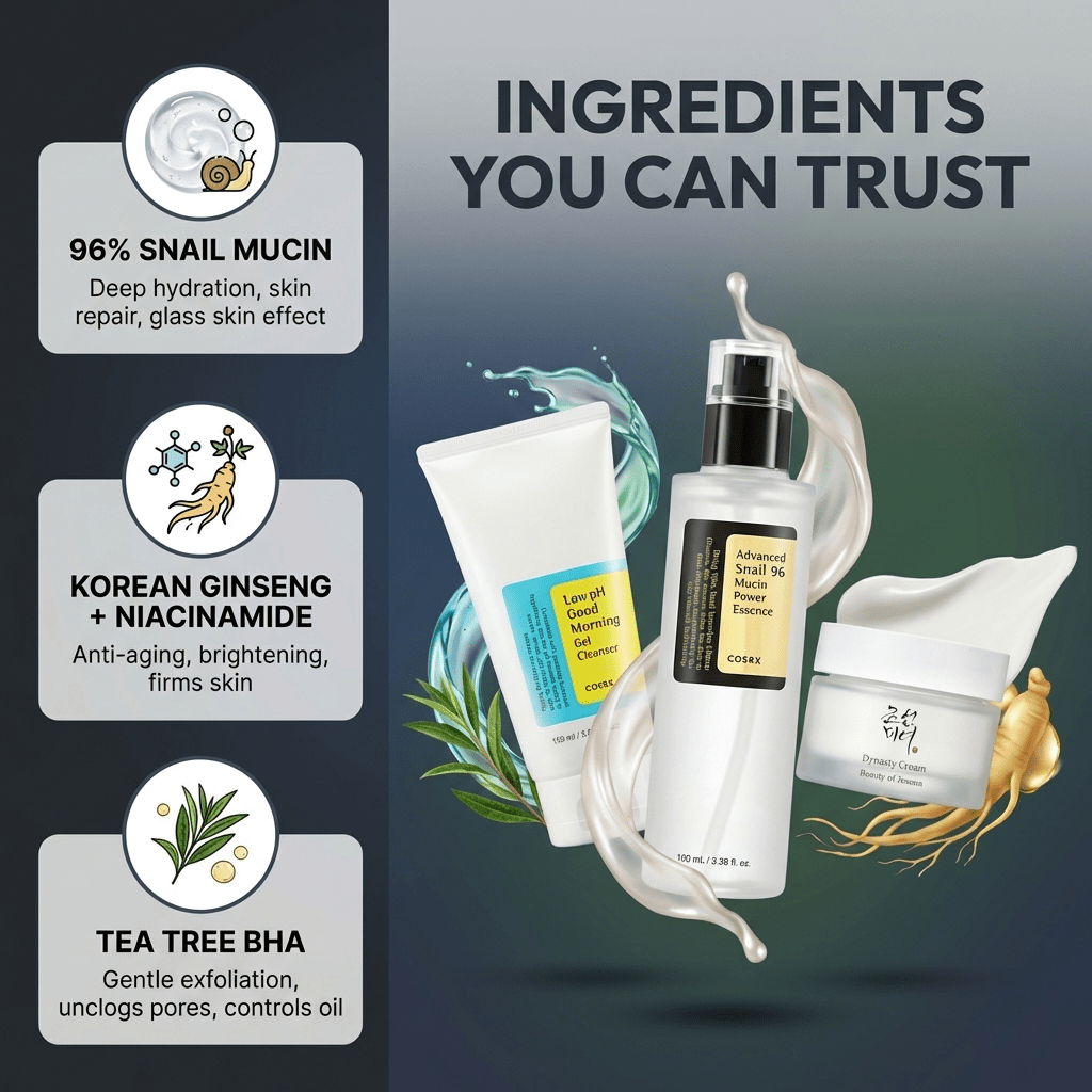 K - Beauty Men's 3 - Step Bundle — Complete Korean Skincare Routine - glow82
