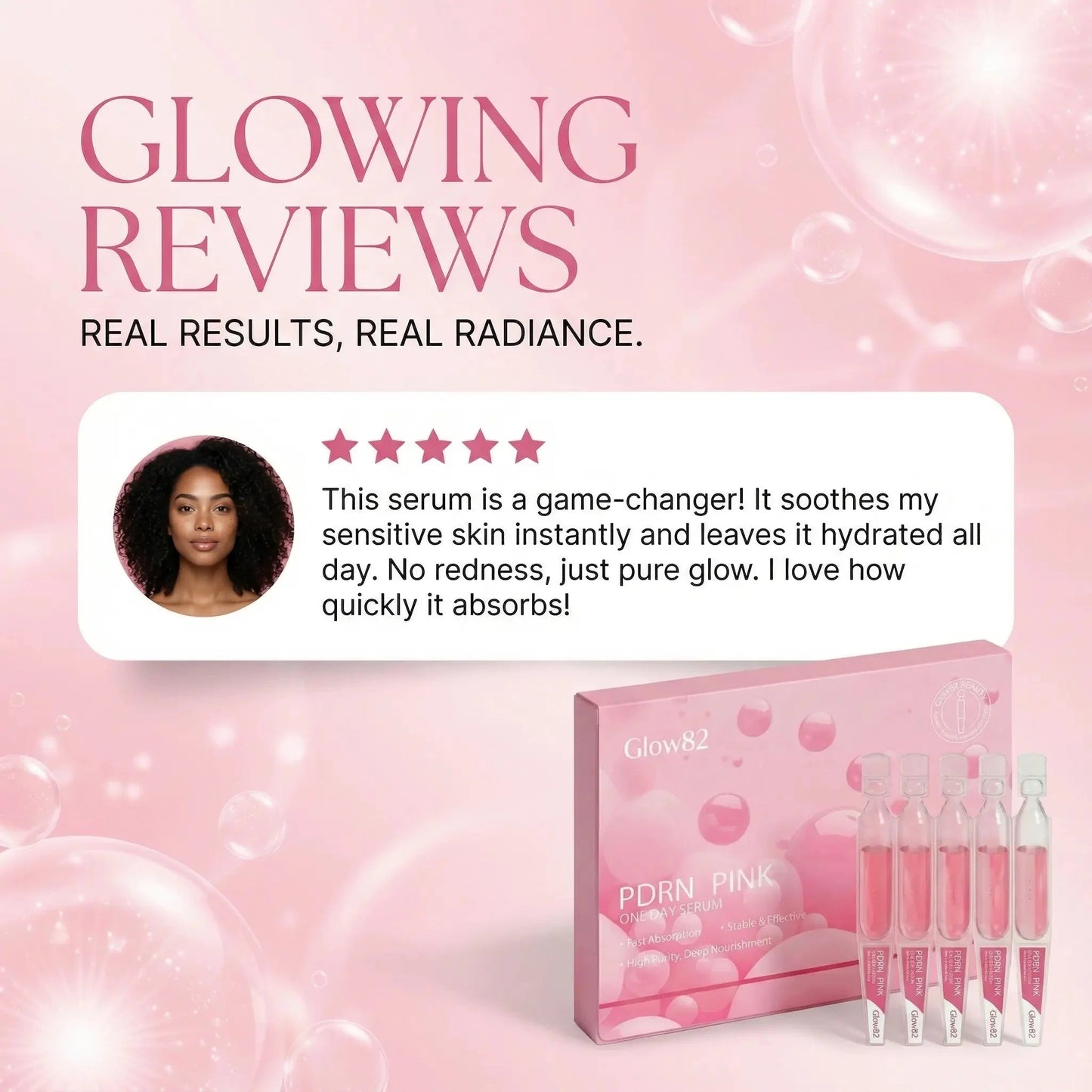 Salmon DNA PDRN Pink One Day Serum (Copy) - glow82