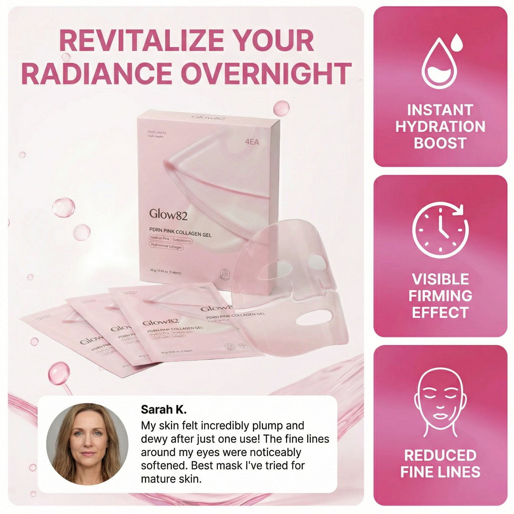 Salmon PDRN Collagen Overnight Mask - glow82